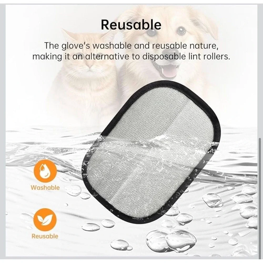 Shedly Sweep Pro 2-Pack Reusable Electrostatic‎ Pet Hair Removal Gloves